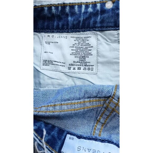 NWOT IRO Shorts Sz 28 W30 Womens Denim Jeans Casual Blue - Picture 5 of 9